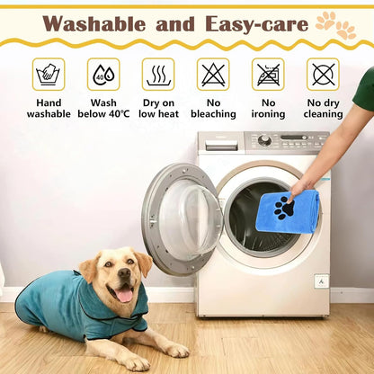 Microfiber Dog Towel 2 Pack Super Absorbent Drying Towel for Pets,75 X 35Cm
