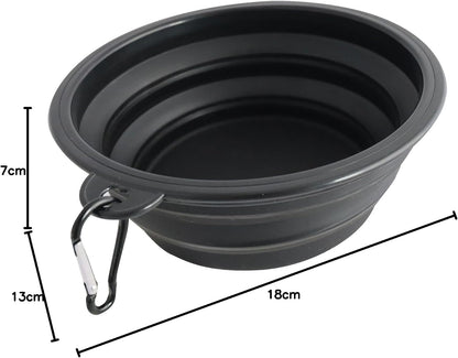 Ultimate Collapsible Travel Bowl for Pets - Lightweight, Durable & Space-Saving Feeding Solution for Dogs and Cats on the Go!