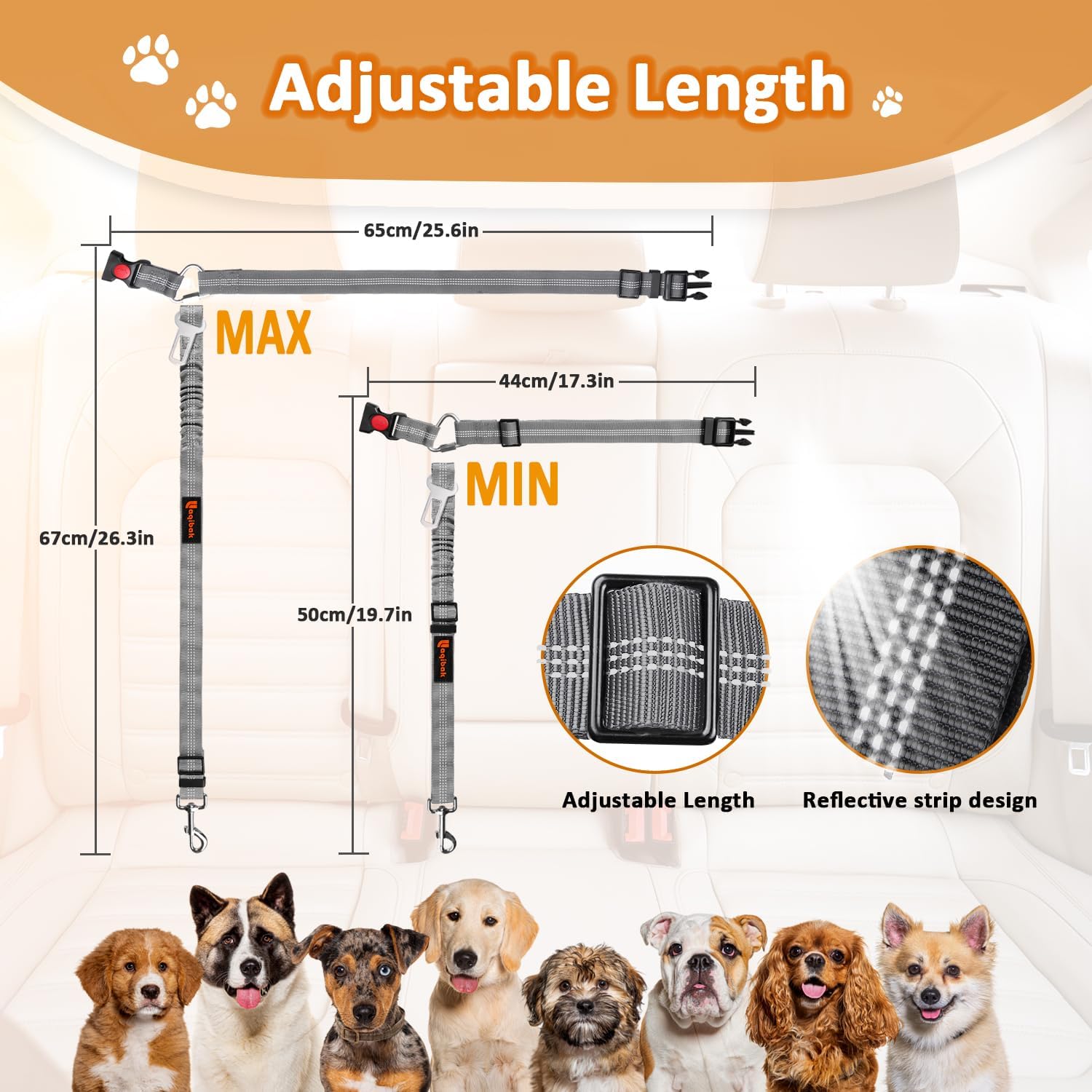 Ultimate 3-in-1 Removable Dog Seat Belt Harness for Safe Car Travel