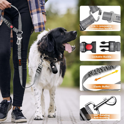 Ultimate 3-in-1 Removable Dog Seat Belt Harness for Safe Car Travel